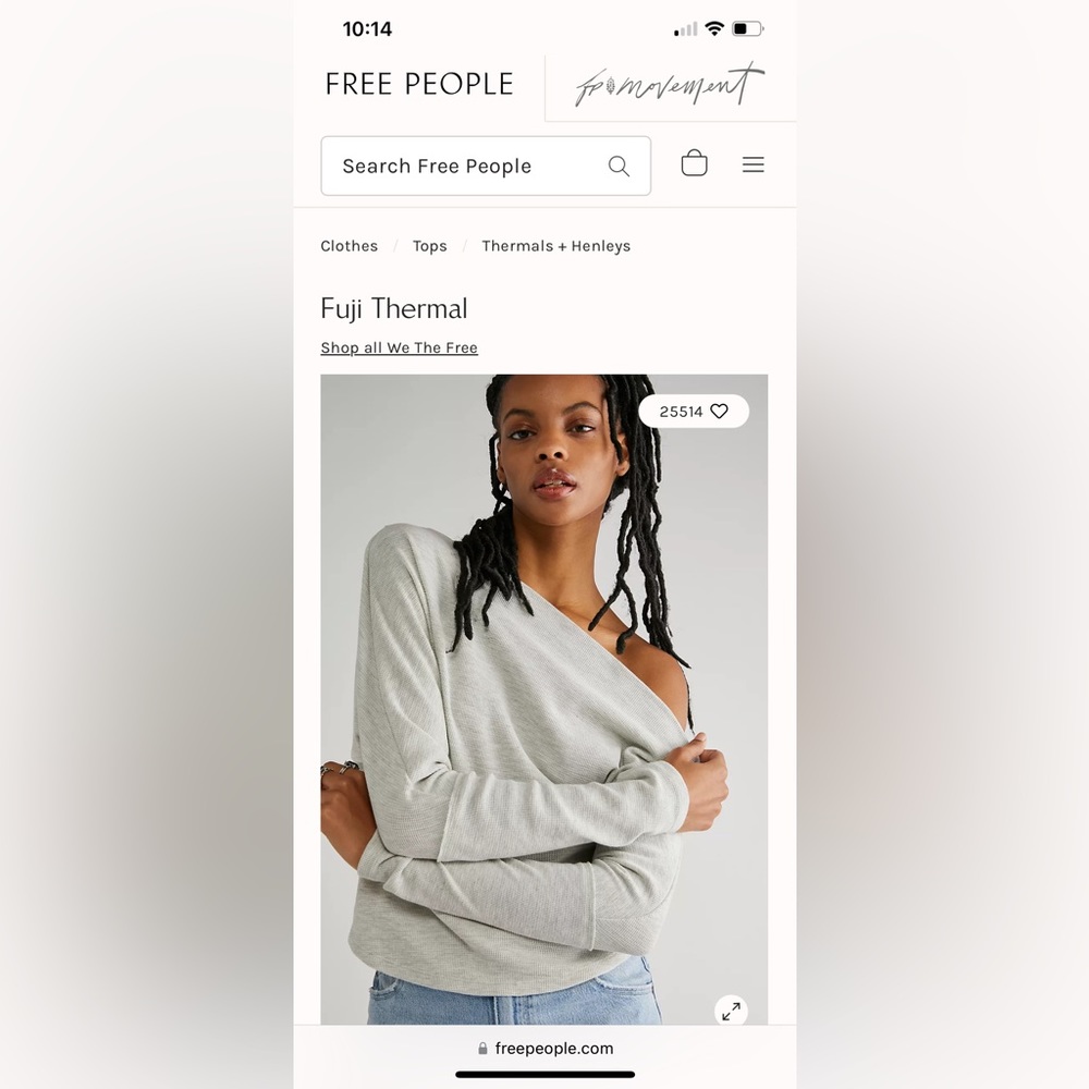 FREE PEOPlE Fuji Thermal BLACK